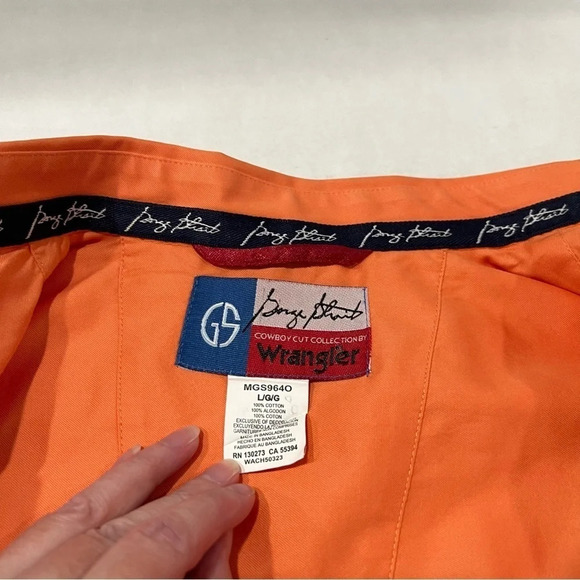 GEORGE STRAIT Wrangler Western button down shirt Mens size Large - Picture 9 of 10